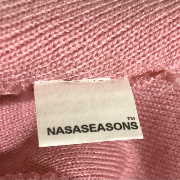 Nasaseasons Heartbreaker Embroidered Knit Beanie Pink Gold Fold Up Brim New! - Picture 5 of 5
